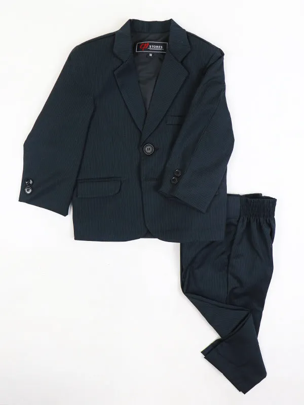 1Yr - 15Yrs 2PCS Coat Pant Suit for Boys Lined Black