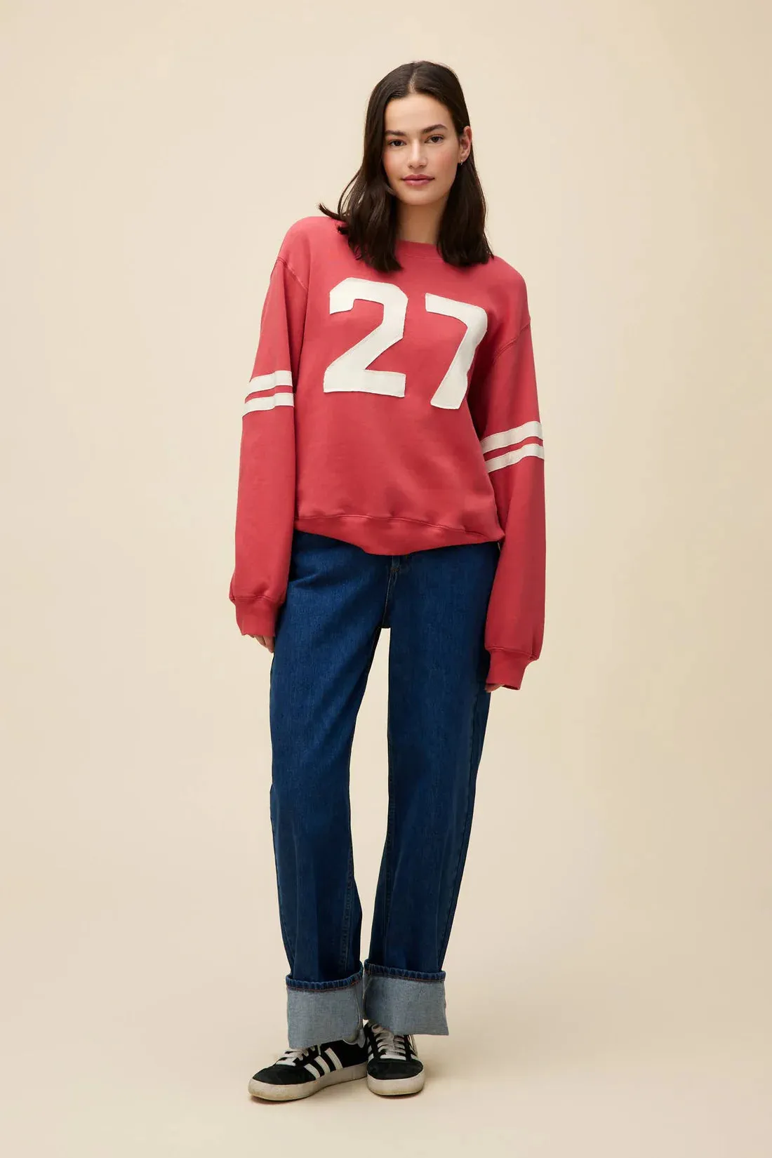 27 Varsity Sweatshirt | Washed Scarlet