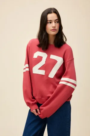 27 Varsity Sweatshirt | Washed Scarlet