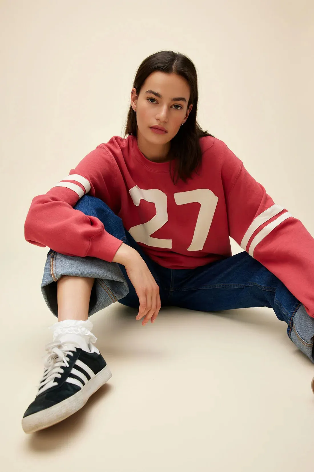 27 Varsity Sweatshirt | Washed Scarlet