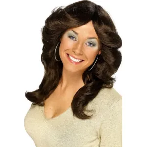 70s Flick Wig - Brown