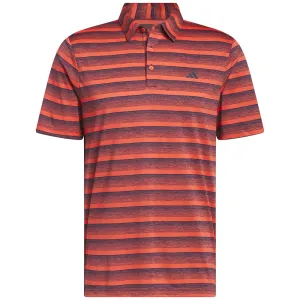 adidas 2-Colour Stripe Polo Shirt - Collegiate Navy/Bright Red