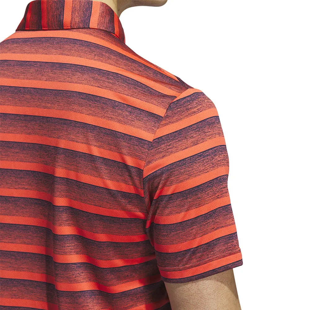 adidas 2-Colour Stripe Polo Shirt - Collegiate Navy/Bright Red