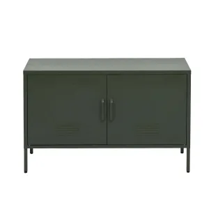 ArtissIn Base Metal Locker Storage Shelf Organizer Cabinet Buffet Sideboard Green