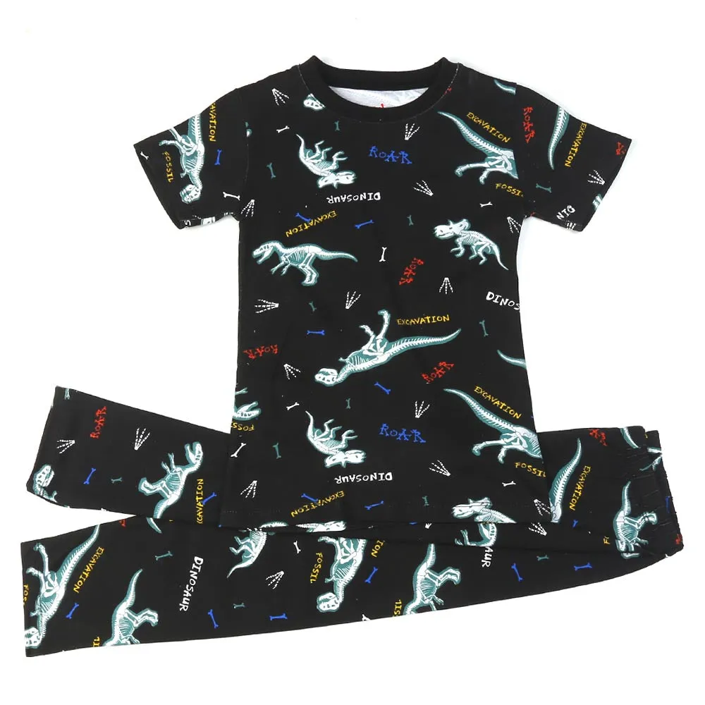 Boys Nightwear Dino Roar - BLACK