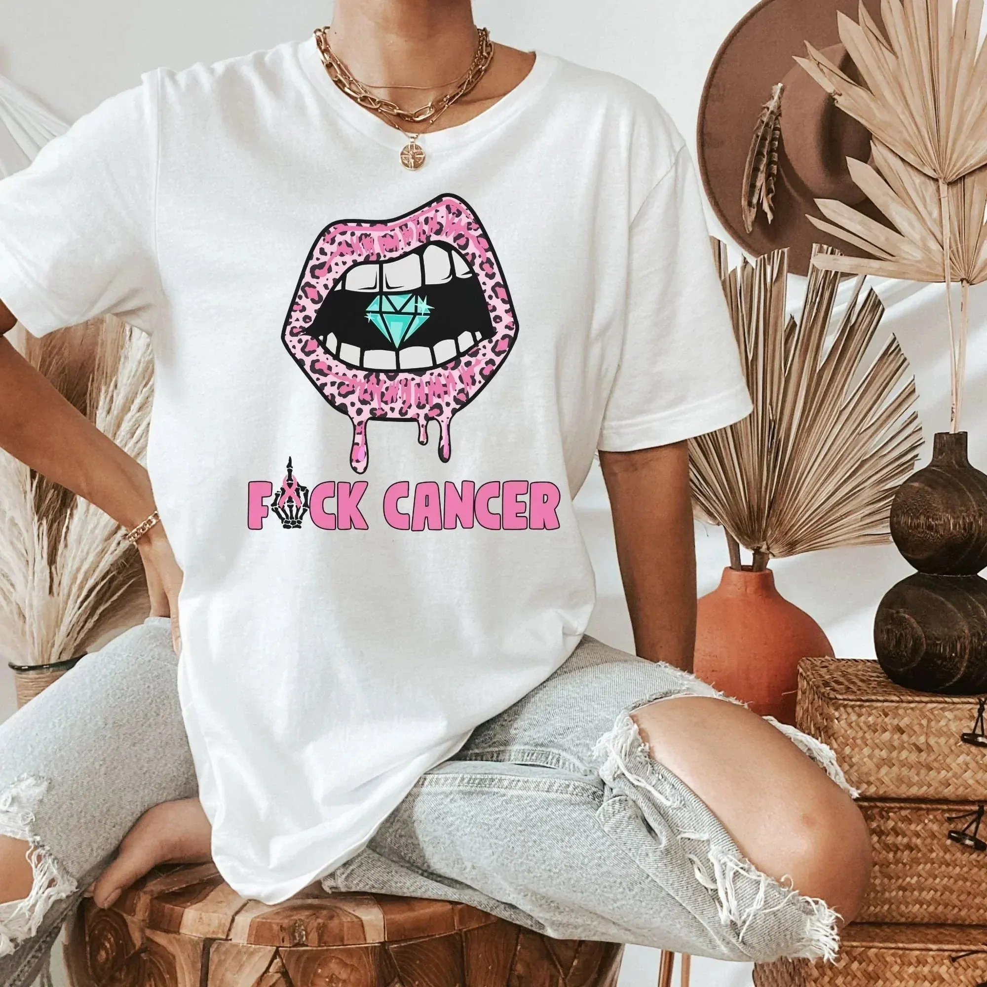 Breast Cancer Shirt, Never Give Up, Breast Cancer Gifts, Cancer Survivor Sweatshirt, Pink Fuck Cancer Tee, Awareness Month, Women's Hoodie