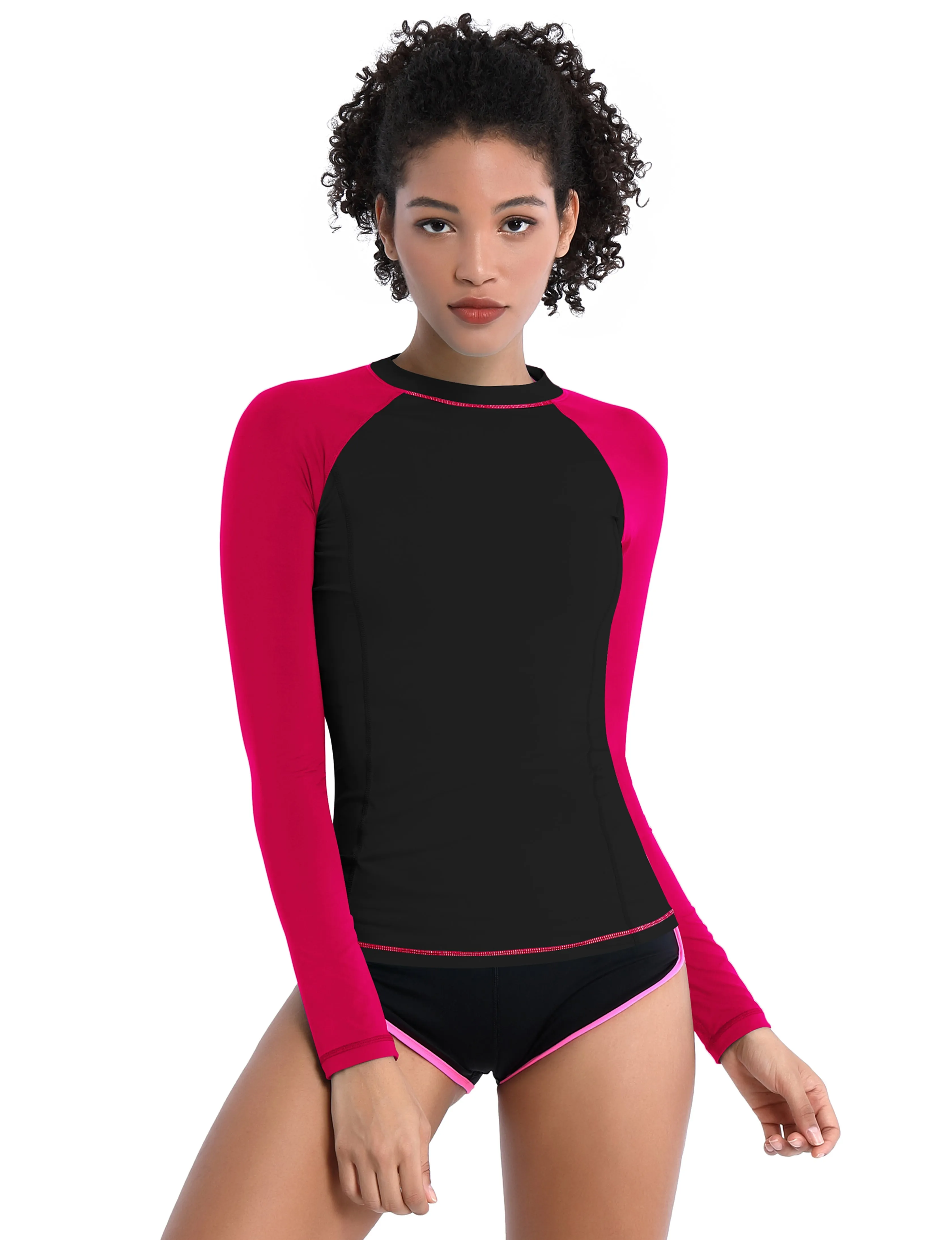 BUBBLELIME 84P/16S Long Sleeve Rashguard for Women Mix Color_Golf