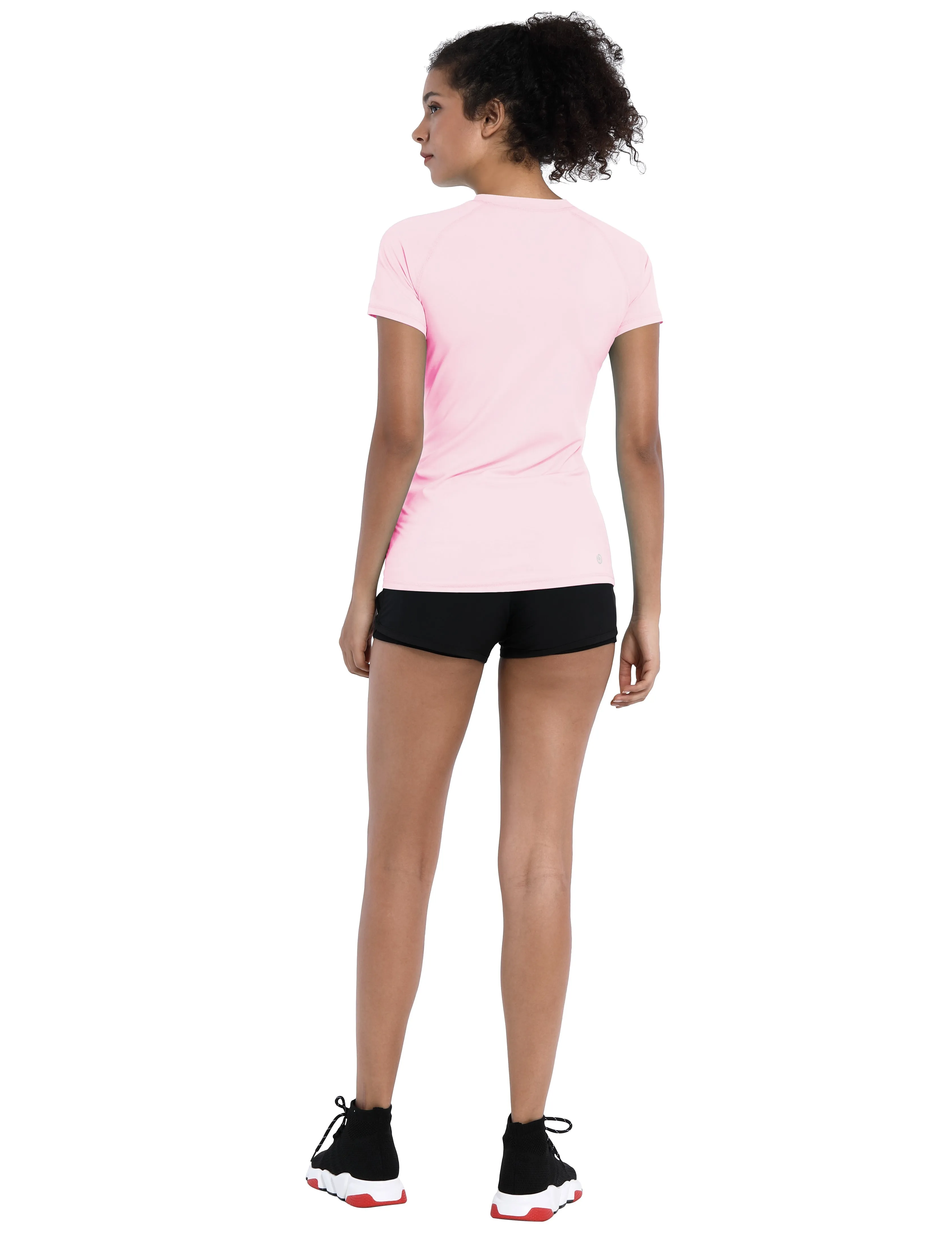 BUBBLELIME 84P/16S Short Sleeve Rashguard for Women_Golf