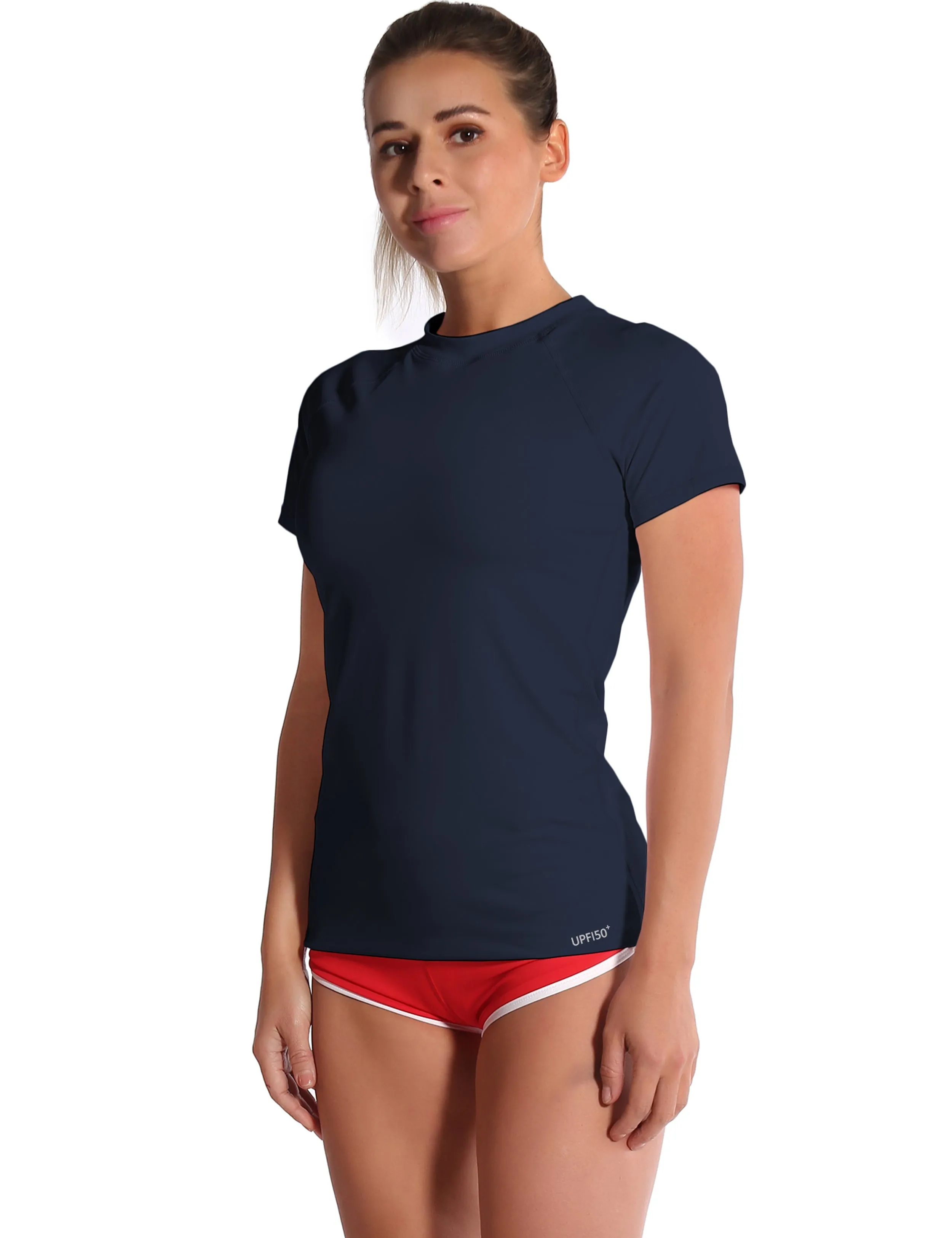 BUBBLELIME 84P/16S Short Sleeve Rashguard for Women_Golf