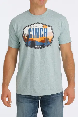 CINCH MEN'S CINCH PIONEERS AND PATRIOTS TEE - LIGHT GREEN STYLE MTT1690496