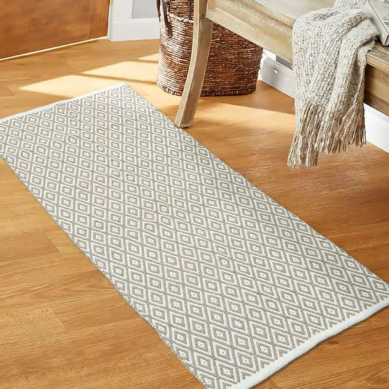 Contemporary Decorators Weaved Cotton Carpets | 48x24 Inches