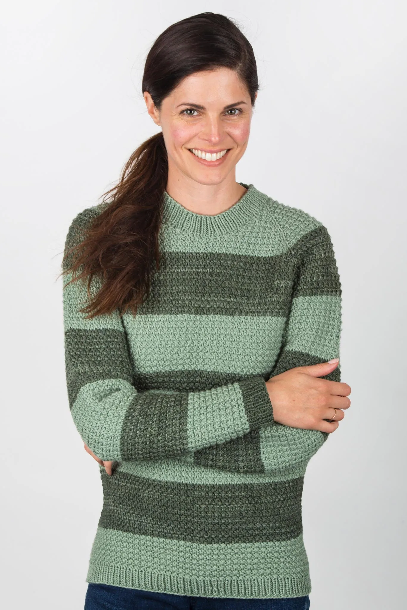 Corey Crewneck Designer Knitting Pattern