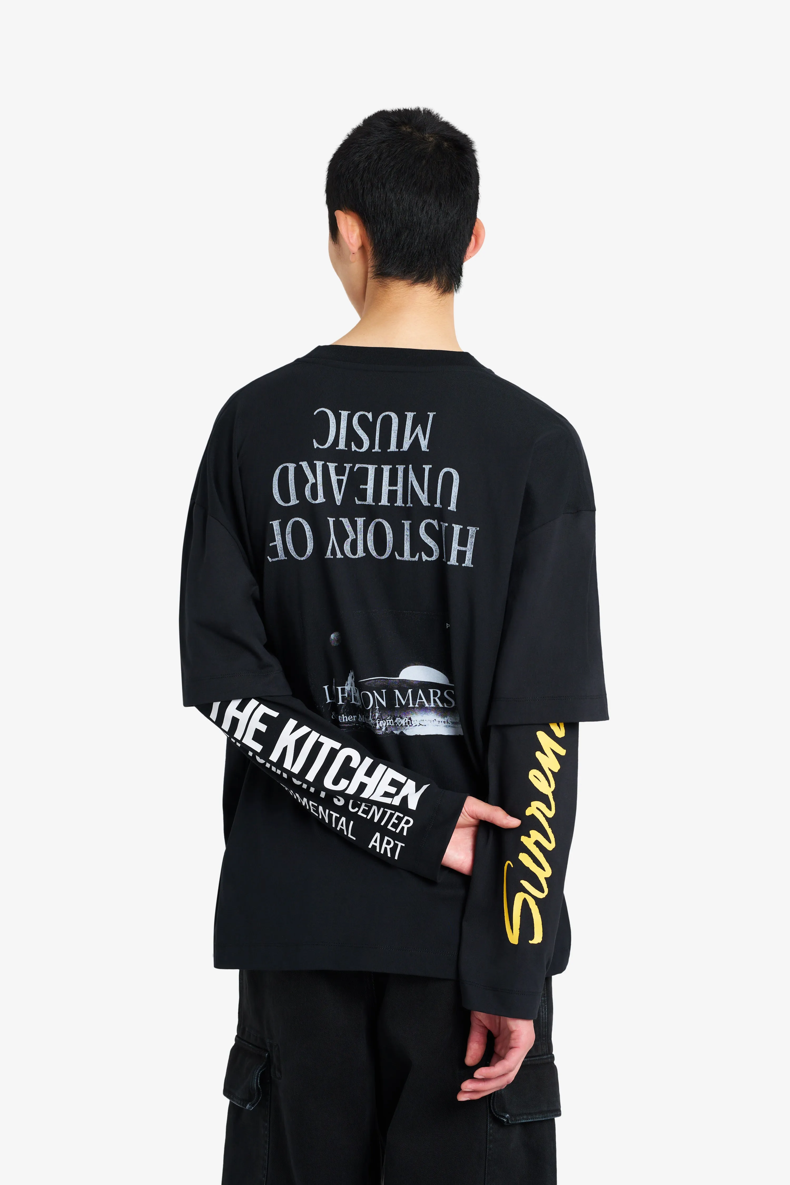 DOUBLE SLEEVES TEE SHIRT THE KITCHEN BLACK