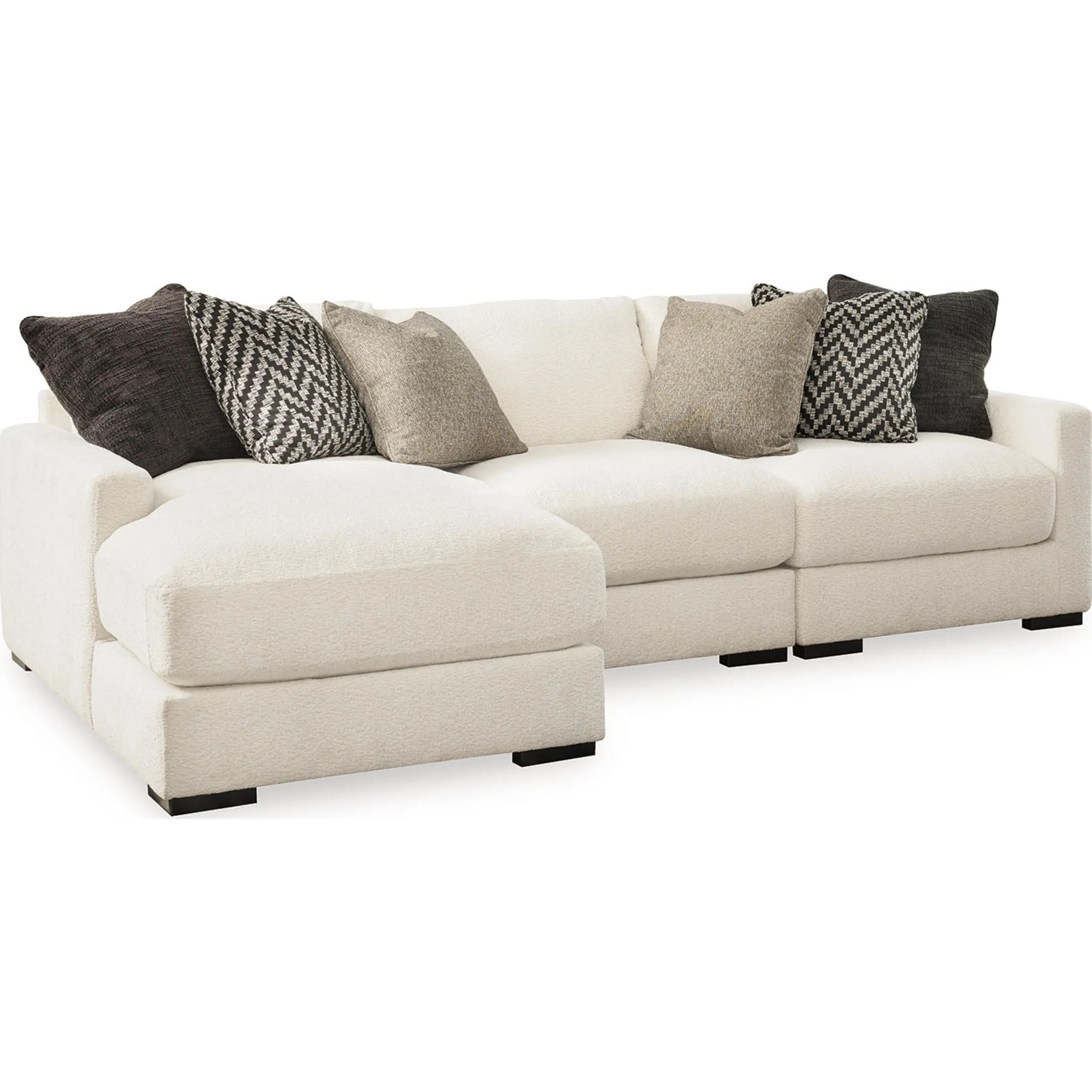 Elissa Court-Exclusive 3 Piece Modular Sectional with Chaise