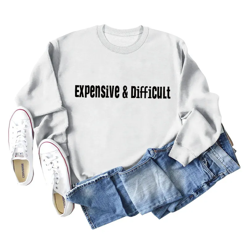 Expensive Difficult Women's Autumn and Winter Bottoming Loose Casual Long-sleeved Sweater