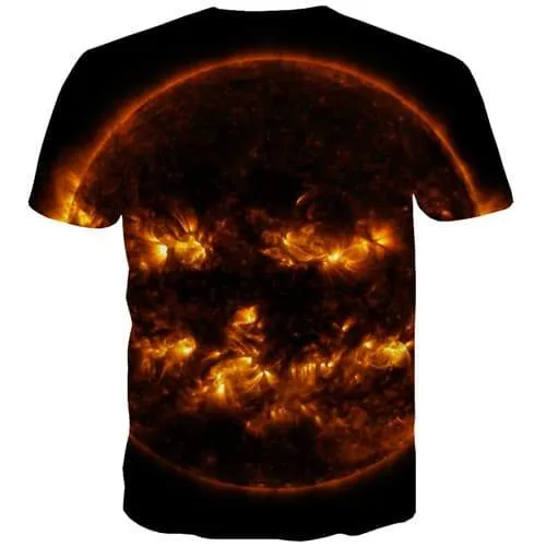 Flame T shirts Men Abstract Tshirt Anime Gothic Tshirt Printed Black T shirts Funny Short Sleeve T shirts Men women Tee Male