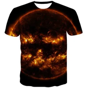 Flame T shirts Men Abstract Tshirt Anime Gothic Tshirt Printed Black T shirts Funny Short Sleeve T shirts Men women Tee Male