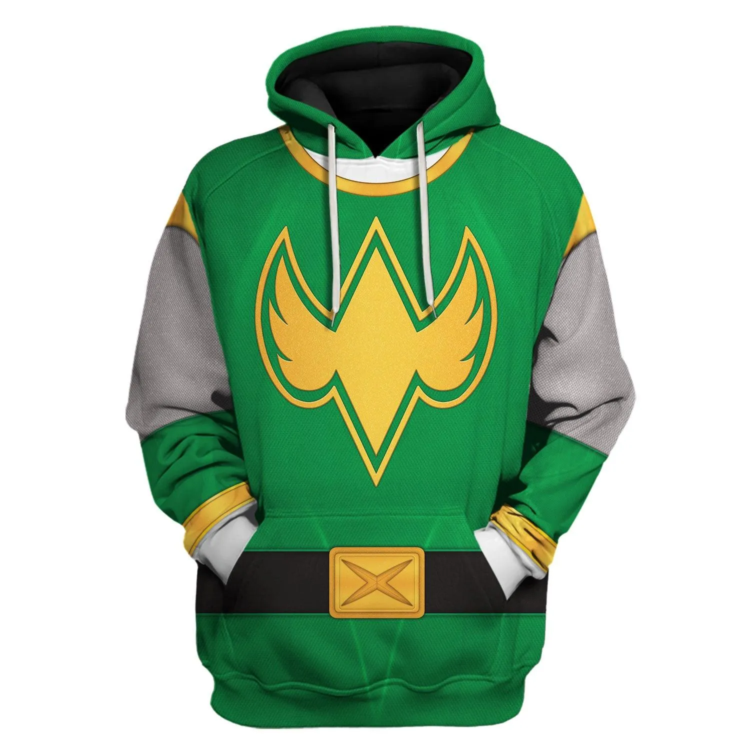 Gearhomie Power Rangers Ninja Storm Green Ranger Hoodies Sweatshirt T-shirt Hawaiian Tracksuit