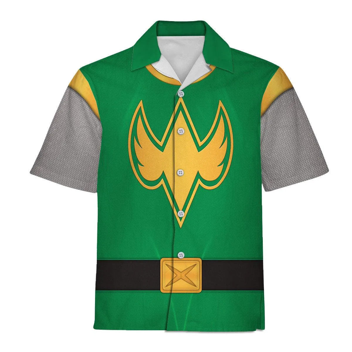 Gearhomie Power Rangers Ninja Storm Green Ranger Hoodies Sweatshirt T-shirt Hawaiian Tracksuit