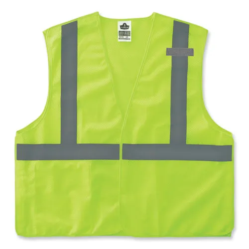 Glowear 8215ba-s Single Size Class 2 Economy Breakaway Mesh Vest, Polyester, X-large, Lime, Ships In 1-3 Business Days