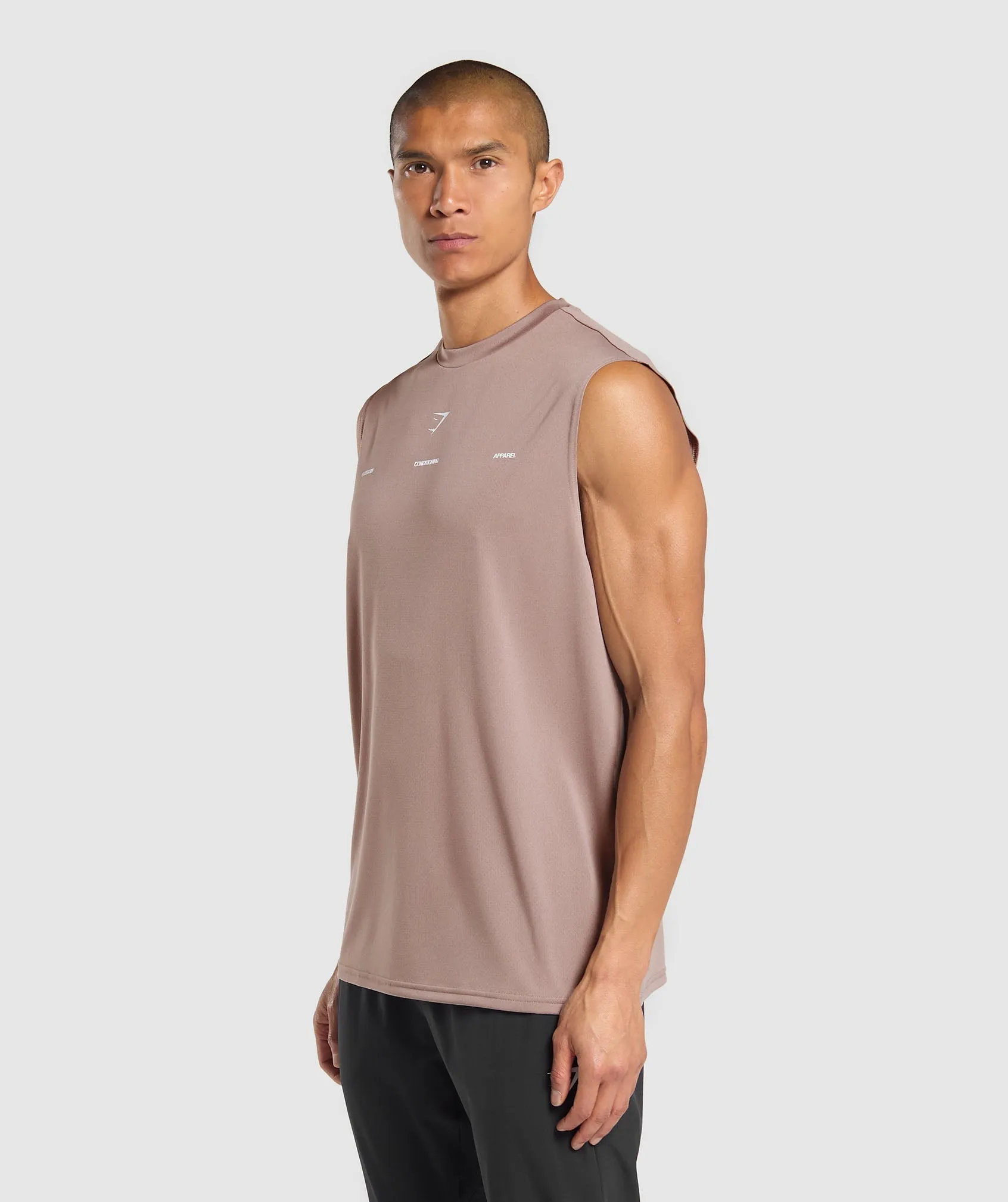 Gymshark Conditioning Apparel Cut Off Tank - Powder Mauve