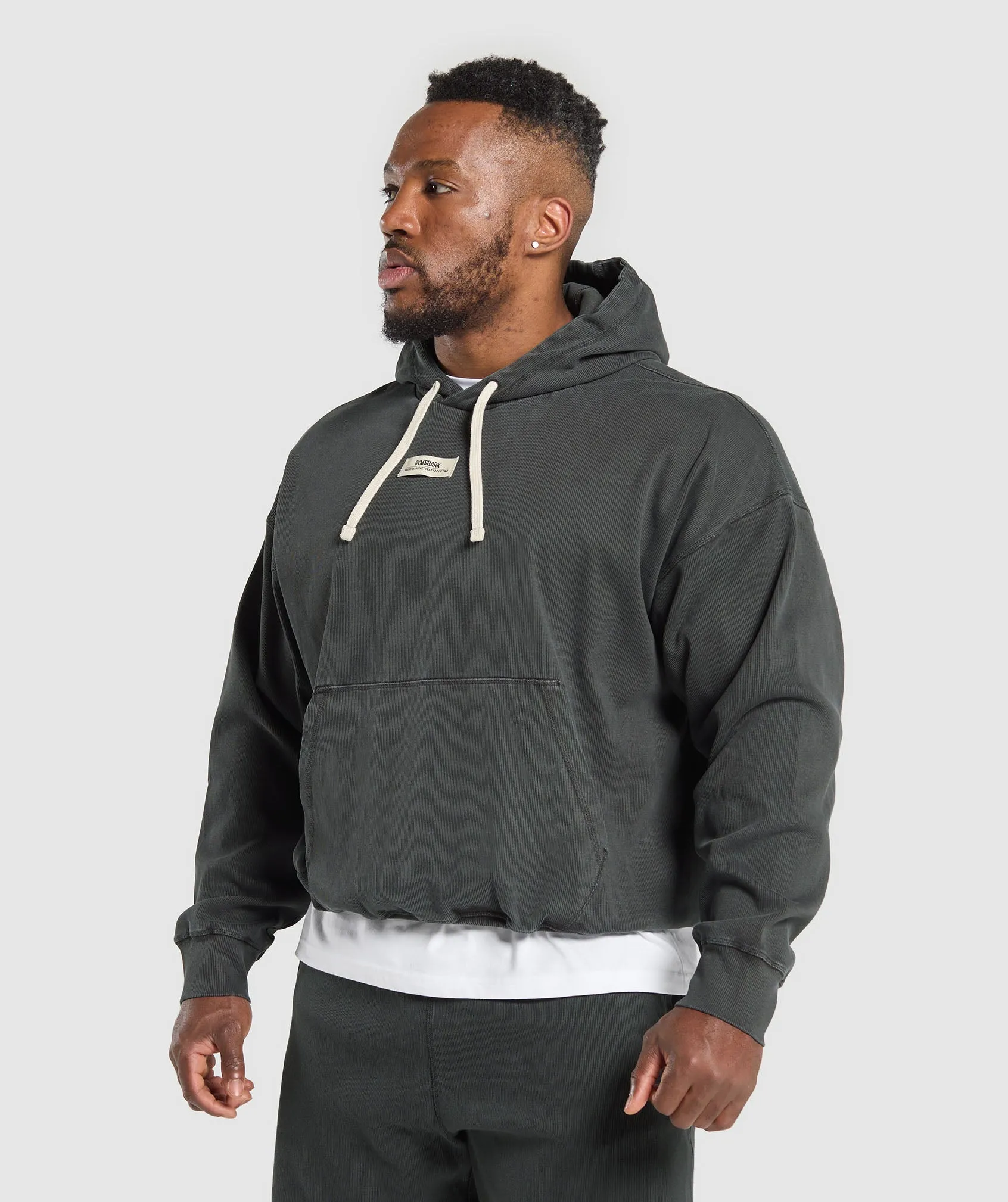 Gymshark Heavyweight Rib Hoodie - Asphalt Grey