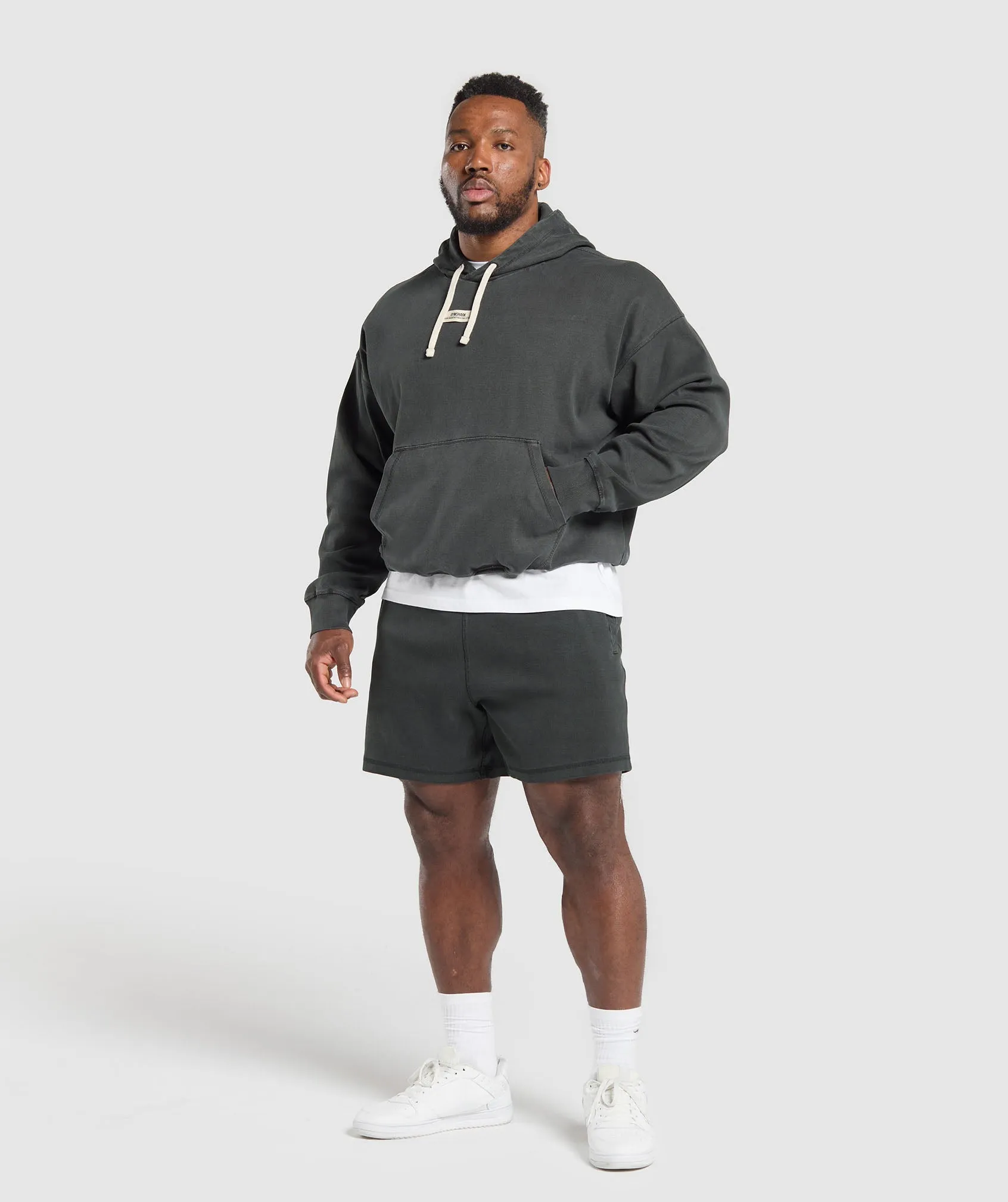 Gymshark Heavyweight Rib Hoodie - Asphalt Grey