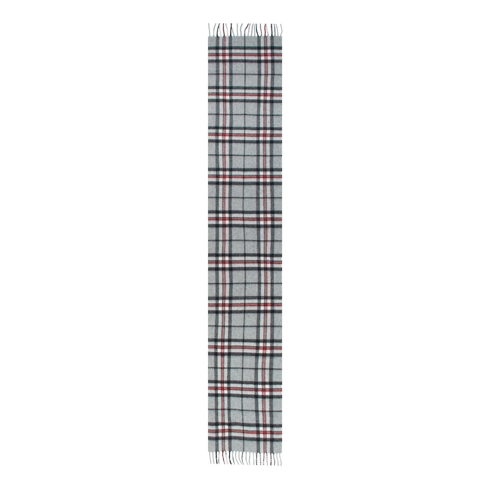 Heritage Bold Check Cashmere Scarf with Tassels and Gift Box