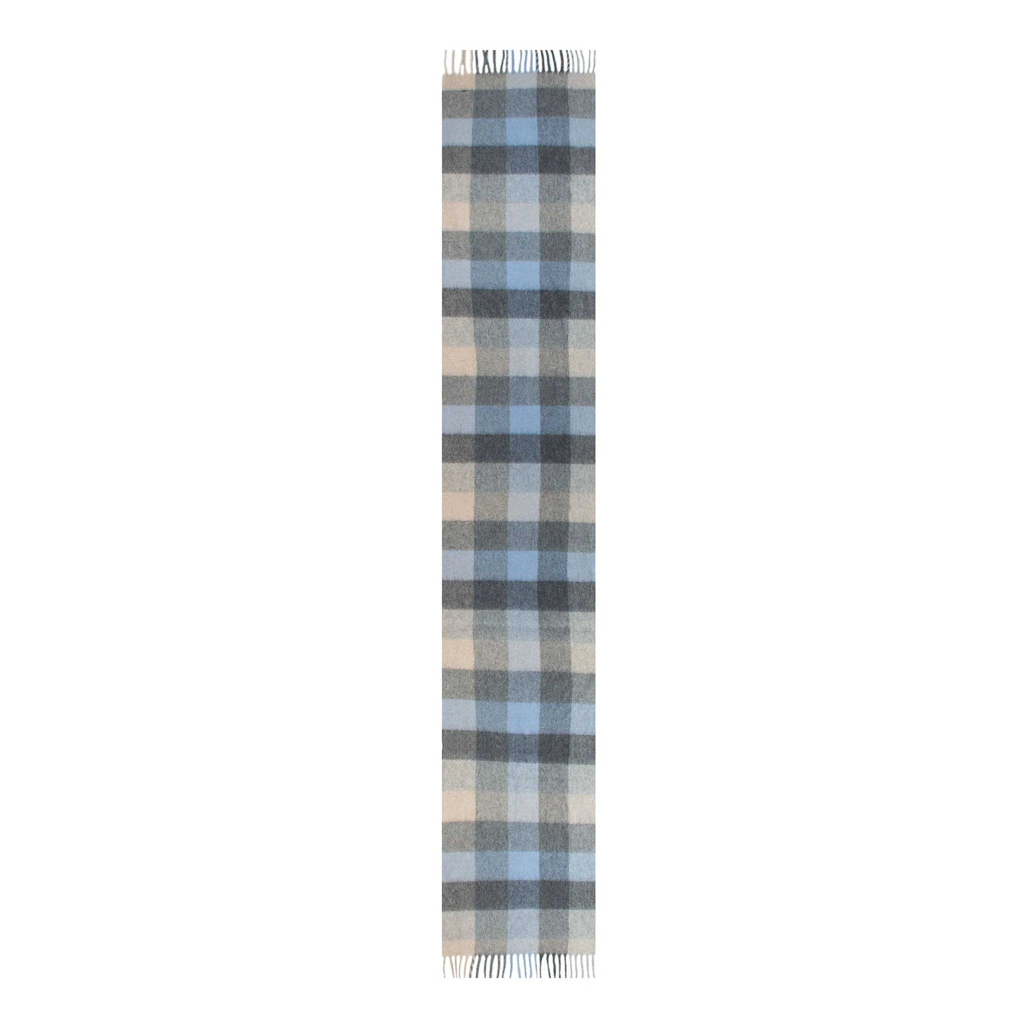 Heritage Bold Check Cashmere Scarf with Tassels and Gift Box