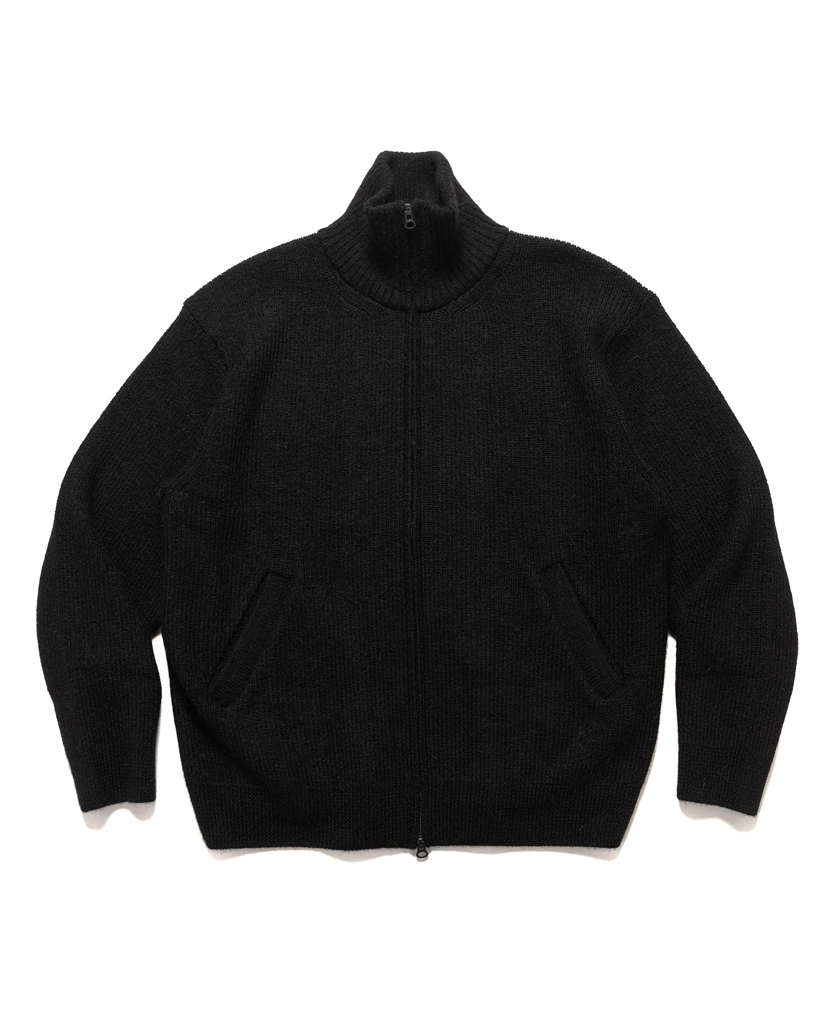 Highland Wool Alpaca Drivers Knit Black