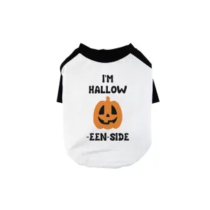 Hollow Inside Pumpkin Pet Baseball Shirt for Small Dogs