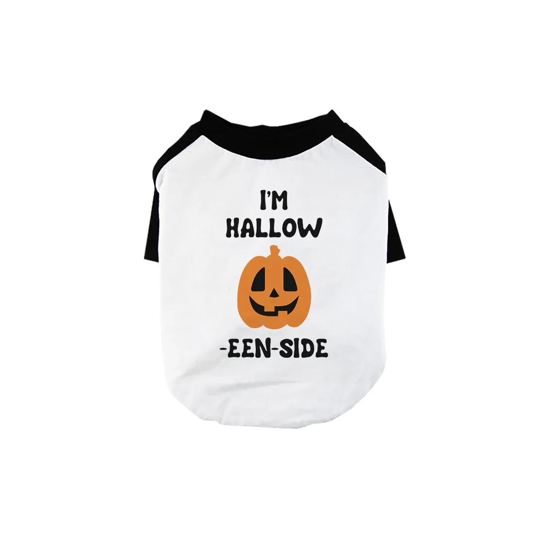 Hollow Inside Pumpkin Pet Baseball Shirt for Small Dogs