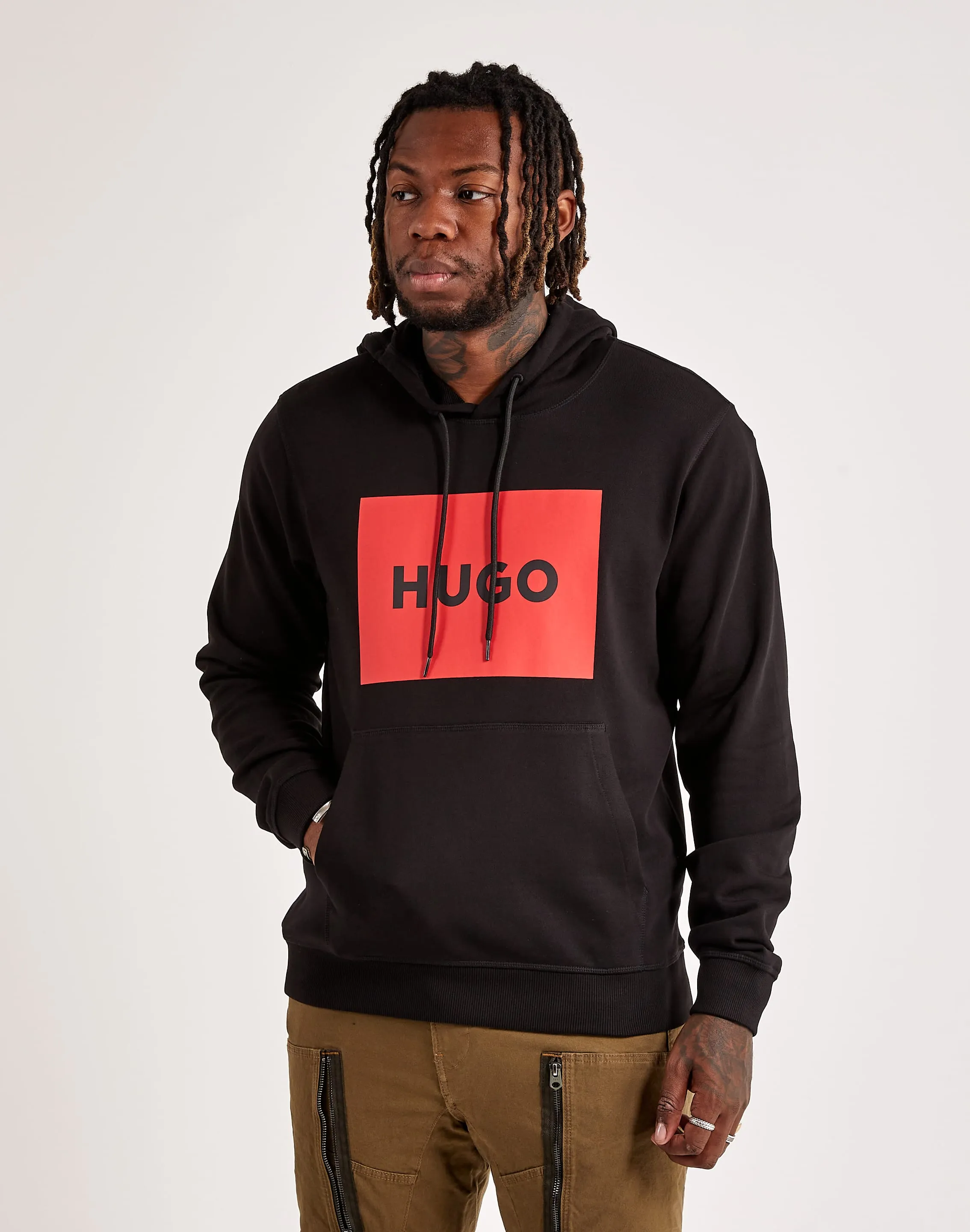 Hugo Box Logo Pullover Hoodie