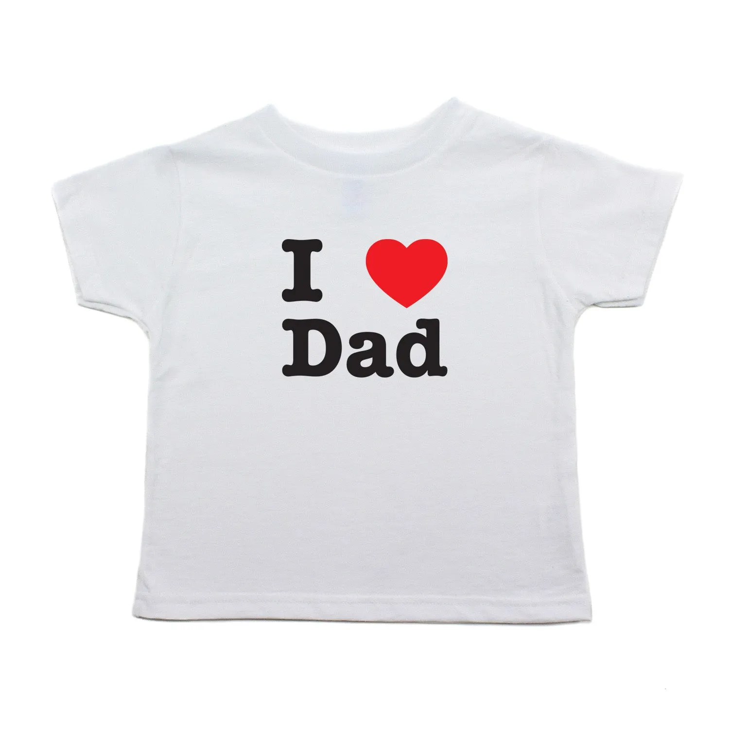 I Heart Love Dad Unisex-Baby Short Sleeve Toddler T-Shirt