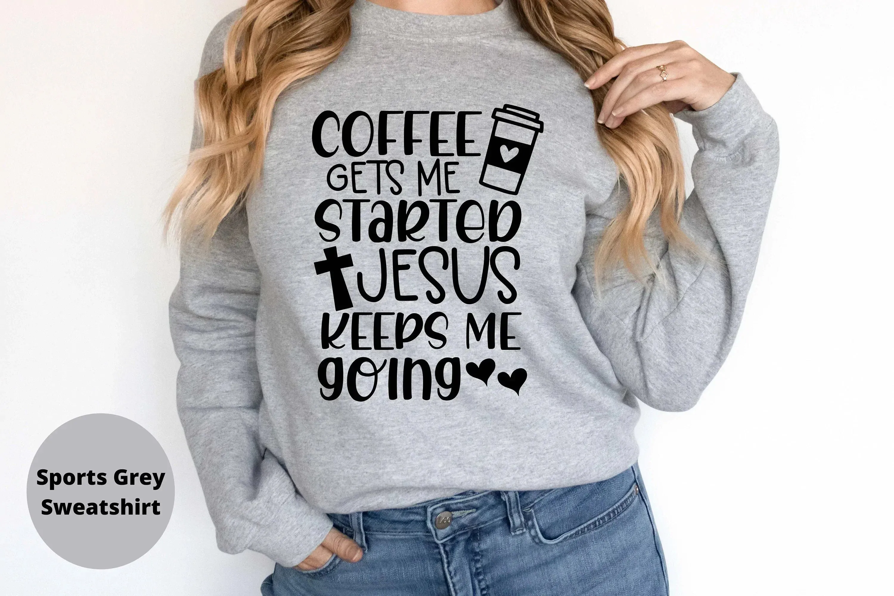 I love Coffee and Jesus, Christian Shirt