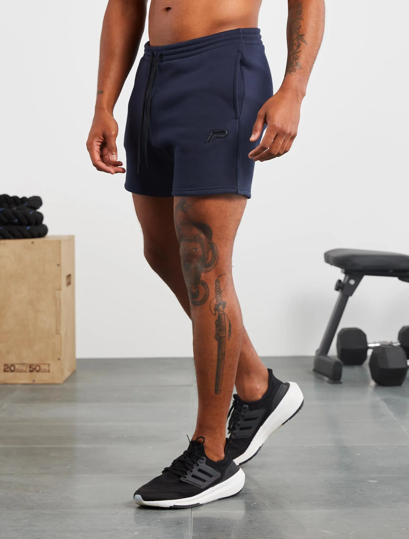 Icon Tapered Shorts - Dark Navy