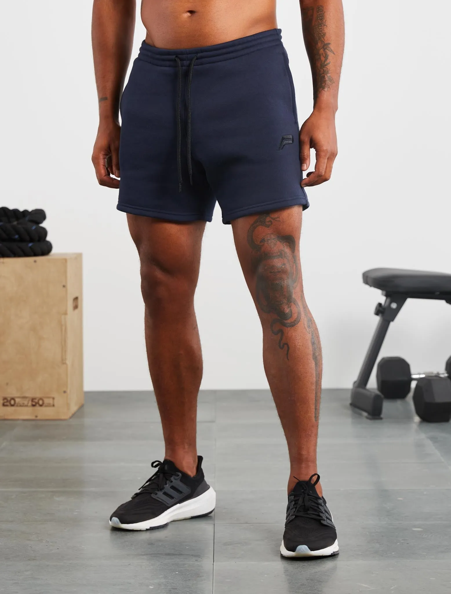 Icon Tapered Shorts - Dark Navy