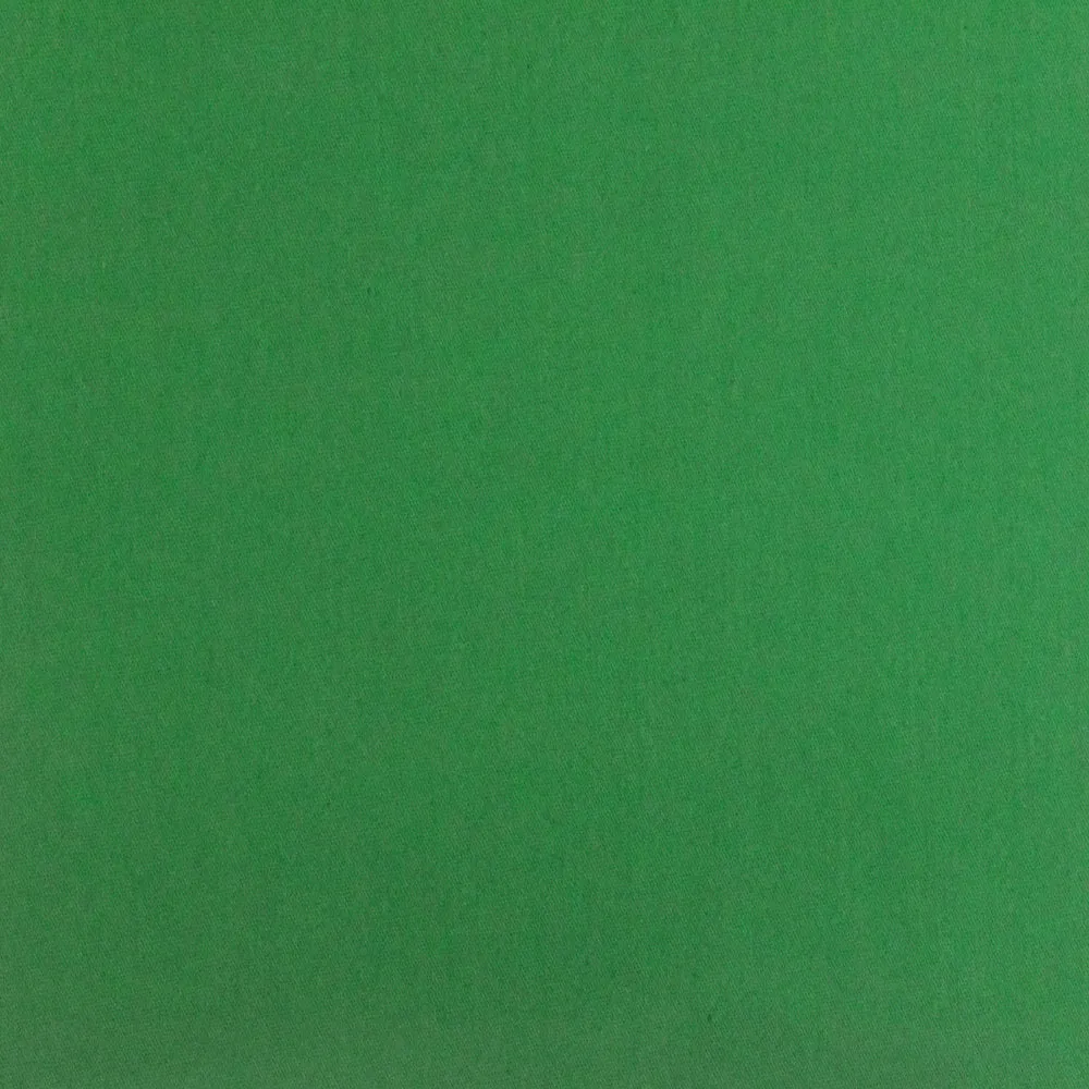 Kelly Green Solid Stretch Cotton Blend Broadcloth Woven Fabric