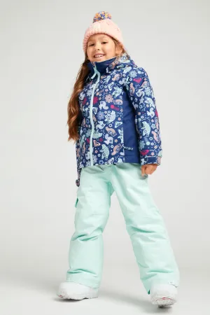 Kids Snowpants Roxy Lola Bib Fair Aqua