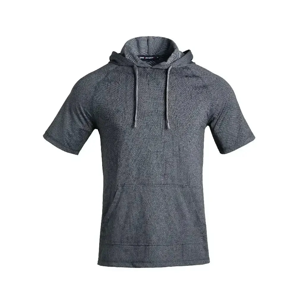 Men's Short Sleeve Pullover Hoodie