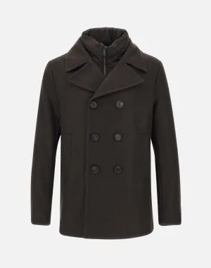 Men's Wool Cashmere Blend Coat