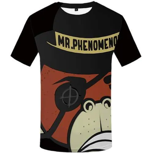 Monkey T shirts Men Cartoon Tshirts Novelty Animal Tshirt Anime Black T shirts Funny Short Sleeve T shirts Men Tops Slim