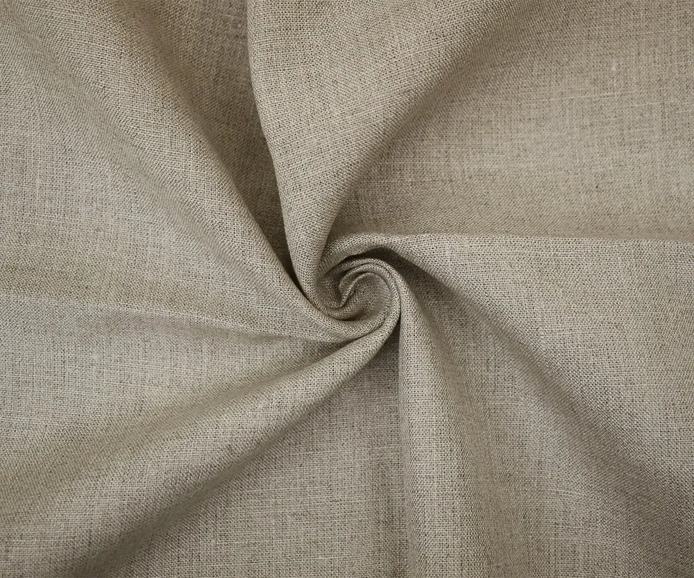 Natural Taupe Beige Spence Bryson Irish Linen Woven Fabric