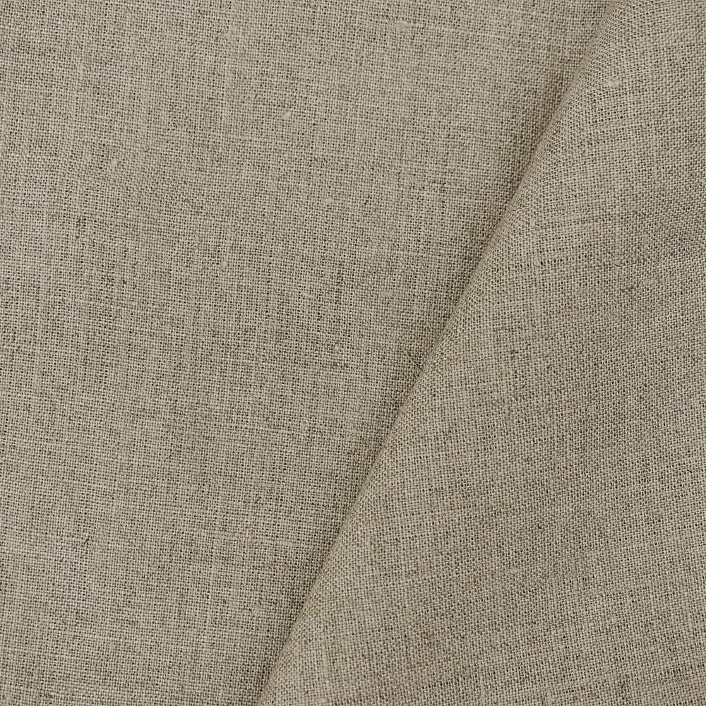 Natural Taupe Beige Spence Bryson Irish Linen Woven Fabric