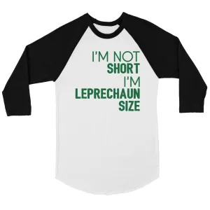 Not Short Leprechaun Size Womens Baseball Tee For St Patrick's Day