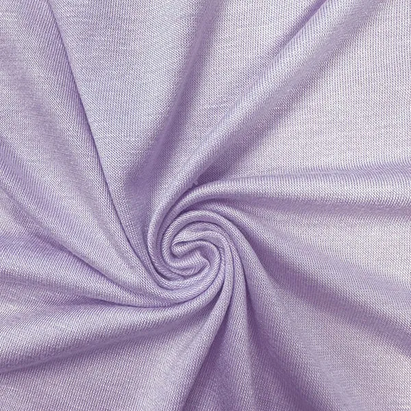 Pale Lavender Solid Rayon Spandex Jersey Knit Fabric