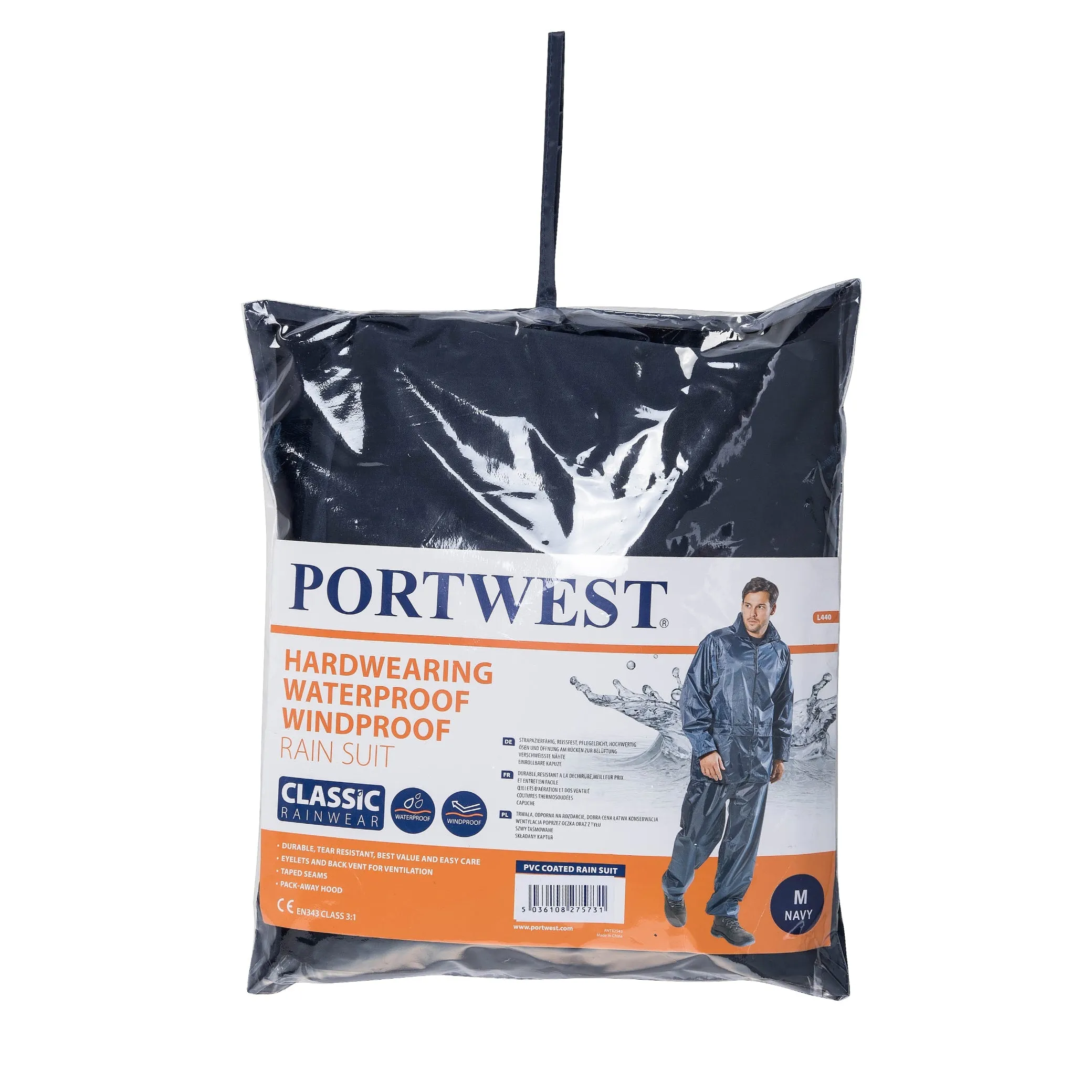 PORTWEST® Waterproof Rain Suit - 2 piece - L440