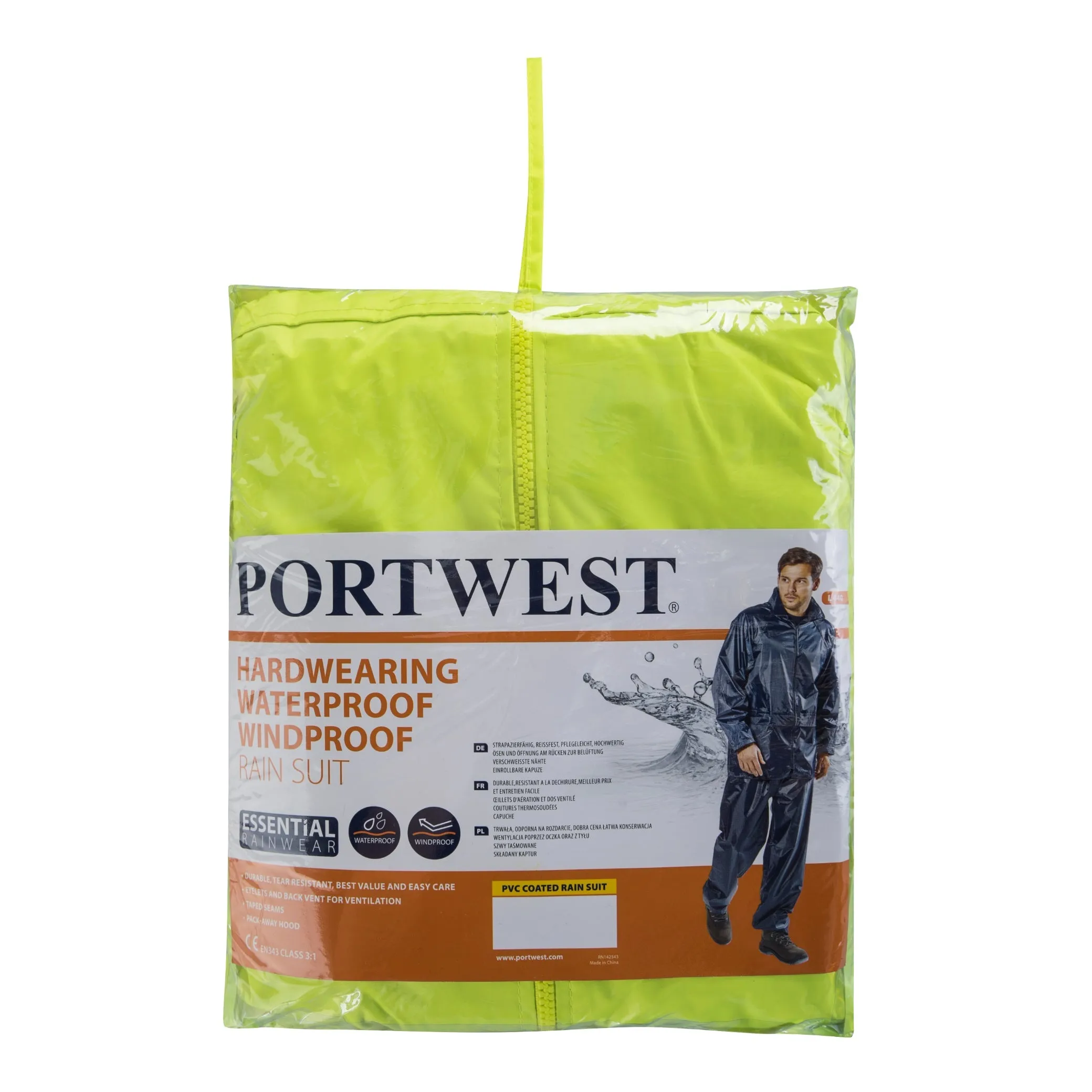 PORTWEST® Waterproof Rain Suit - 2 piece - L440