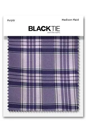 Purple Madison Plaid Fabric Swatch