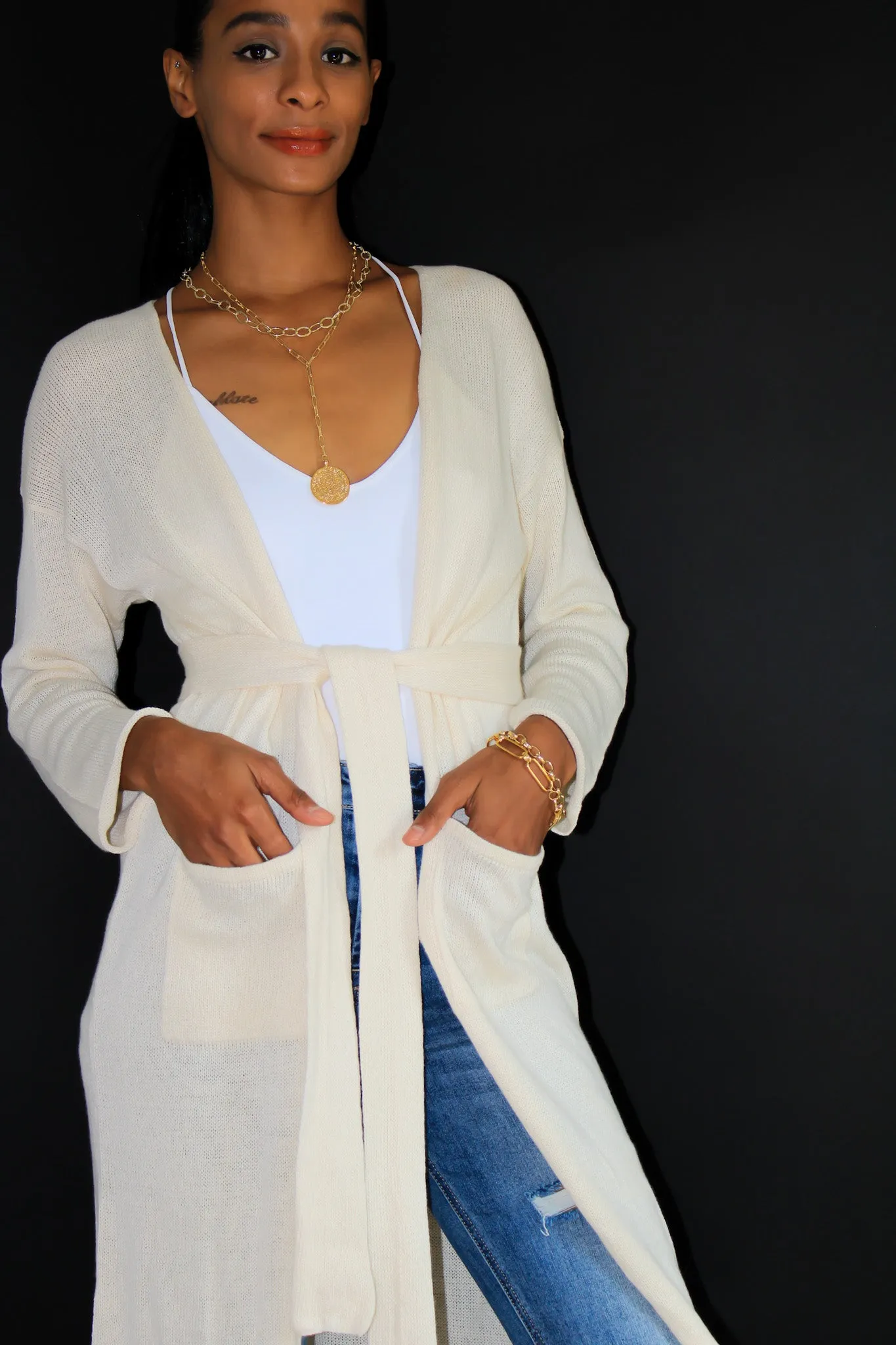 Raw Cotton Cardigan by MIA